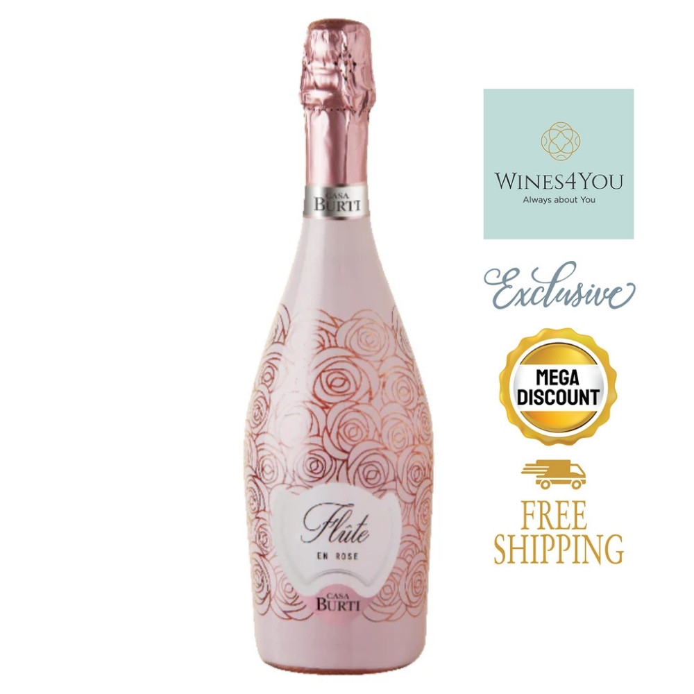 Burti Flute En Rose Spumante Extra Dry Italy Sparkling Wine